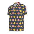 thumbnail image 2 of Balery Cute Puffer Fish Printed Men’s Short Sleeve Polo Shirt, Midweight Men's Shirt,Golf Polo shirts -3X-Large, 2 of 9