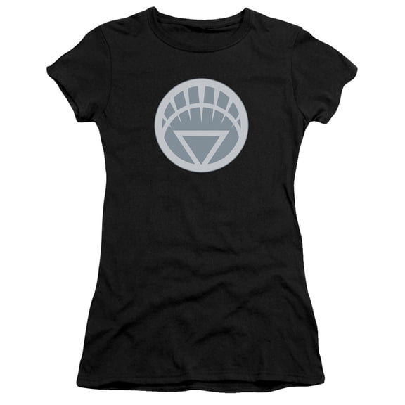 Green Lantern White Symbol S/S Junior Women's T-Shirt Sheer Black