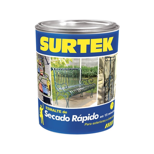 Esmalte De Secado Rápido Rojo 1lt SURTEK SP40245