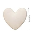 thumbnail image 3 of Large Heart Shaped Cushion Pillow (50cm/19.7in) - Soft Faux Fur Throw for Sofa, Bed, Car Decor, White Cozy Decorative Gift, 3 of 5