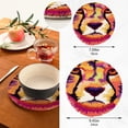thumbnail image 3 of SKYSONIC Cheetah Watercolor Cool Pot Holders Trivets, 2 Pcs Heat Resistant Trivets,Wild Animal Summer Cotton Thread Weave Mats for Hot Pads Pans Pot Bowl Teapot for Kitchen Decor, 3 of 7