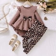 thumbnail image 2 of Wamejoo Girls Clothes Girls Outfits Ruffle Bowknot Sweatshirt Tops and Sweatpants 2 Piece Fall Winter Clothes Set, 2 of 9