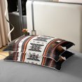 thumbnail image 4 of Erosebridal Western Aztec 100% Cotton Comforter Cover Full, Boho Geometry Bedding Full Size, Rustic Cow Print Decor, Teen, Reversible（No Comforter）, 4 of 6