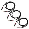 thumbnail image 2 of Cable de audio de 3 piezas, 4 polos, 3,5 mm, macho, trenzado de nailon para micrófono, teléfono, tarjeta de sonido, 2 of 14