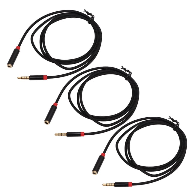 Cable de 3 Piezas Cable Macho de 4 de 35 Mm para Tarjeta de Sonido de Teléfono con Micrófono ANGGREK Otros