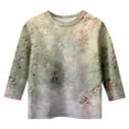 thumbnail image 3 of JTieacloth Mode Filles Col Rond Uni Haut Décontracté Confortable T-Shirt Filles Hauts d'Été Tailles 7-8 Ans, 3 of 3