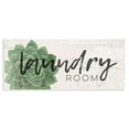 thumbnail image 2 of Stupell Industries Laundry Room Green Succulent Soft Textured Paper Look Wall Plaque, 7 x 17, Multi-Color, 2 of 4