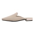 thumbnail image 1 of Mules para mujer con punta en punta y tacón bajo mulas de punto para niñas y damas, 1 of 9