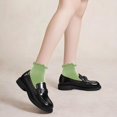 thumbnail image 2 of CoCoMangos 6 Pairs Cute Ruffle Socks for Women, Woman Color Frilly Ankle Socks, Cotton Lettuce edge Stockings for Girls Students, 2 of 7