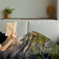 thumbnail image 3 of Landscape Soft Flannel Fleece Throw Blanket, Panoramic Image of Dandelions in High Tatra, Cozy Plush for Indoor and Outdoor Use, 50" x 70", Olive Green Sand Brown, by Ambesonne, 3 of 5