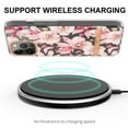 thumbnail image 5 of SaniMore for iPhone 14 Pro Max Case, Flexible TPU Magnetic Cover Support Wireless Charging Slim Flower Grass Pattern Shockproof Protective Shell for Ladies Women Girls, Pink Flowers, 5 of 9