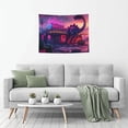 thumbnail image 6 of Bingfone Western Style Dinosaur Tapestry Wall Hanging Decor for Living Room Bedroom Dorm Classroom Office Decor 29x37 Inch, 6 of 8