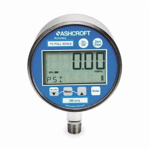 Ashcroft Gauge,Vacuum,Digital 302074SD02L VAC BL