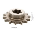 thumbnail image 2 of OATIPHO Chain Drive Transmission Sprocket Steel Coffee 1Pcs Motorcycle Part, 2 of 8