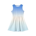 thumbnail image 4 of Abcomgle Summer Dress for Girls 5T Casual A-Line Sleeveless Tank Dresses Gradient Beach Crew Neck Swing Sundresses for 4-14t Kids,Light Blue,7-8Years, 4 of 4