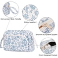 thumbnail image 4 of Bolsa de maquillaje Narwey, bonita organizadora de viajes abierta con estampado floral, 4 of 6