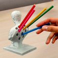 thumbnail image 4 of Organizador de escritorio con escultura de portalápices y bolígrafo de los idus de marzo de Julio César - Yuyu, 4 of 5