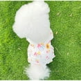 thumbnail image 5 of Dog Dresses for Small Dogs Girl Female Dog Clothes Cat Clothes Cat Dress Cute Small Summer Clothes Sunflower Decor Printed Mushroom Dog Birthday Outfit Small Puppy Clothes,XS, 5 of 9