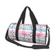 thumbnail image 1 of Easygdp Pink Striped Flamingo Bolsa de Viaje, Bolsa de Mano, Bolsa de Gimnasio, Bolsa de Equipaje para Viaje, 1 of 6