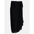 thumbnail image 5 of Time and Tru Women’s Solid Pareo, One Size, 5 of 5