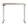 thumbnail image 3 of Bowery Hill 59" Engineered Wood Adjustable Standing Desk in Natural Elm/Silver, 3 of 7