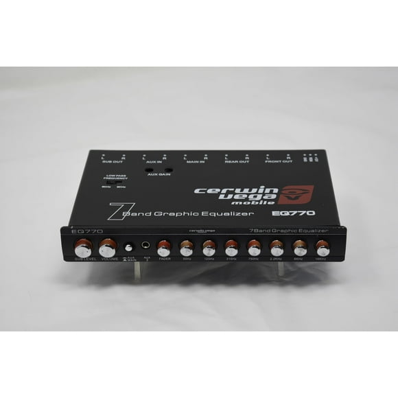 Cerwin Vega EQ770 7-Band Parametric Equalizer with Auxiliary Input