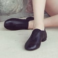 thumbnail image 4 of Slip On Jazz Shoe Leather and Elastic Dance Jazz Shoe for Adult Women and Men, 4 of 5