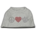 thumbnail image 3 of Pet Dog and Cat Shirt Rhinestone, "Peace Love  Paw", 3 of 9
