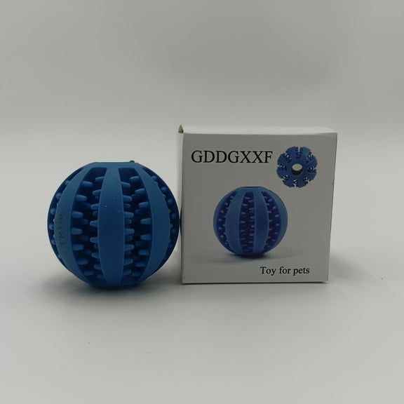 GDDGXXF Toy for pets Interactive Pet Ball Toy, 2 Inch Rubber Dental Chew Toy, Blue