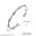 thumbnail image 4 of QQTDFG 925 Sterling Silver Charm Bamboo Bangle For Womens Fashion Bracelet -default, 4 of 7
