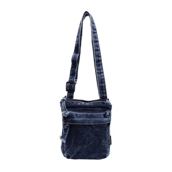 Monedero de mezclilla para teléfono, cartera, bolso suave para picnic, mujeres, hombres, fiestas, viajes y compras.