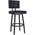 thumbnail image 2 of Balboa 30" Barstool in Vintage Black Faux Leather (Set of 4), 2 of 8