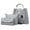Gray, variant on Womens Purse and Handbag,3 Pcs Bag Set Tassel Tote Clutch Satchel Top Handle Shoulder Bag,Fashion Tote Bag Shoulder Handbags