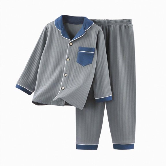 Paguaki Big Boys Pajamas Set Kids Lightweight Pajama Set Spring Fall