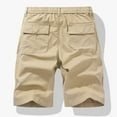 thumbnail image 4 of Sngxgn Men's Casual Shorts - Drawstring Summer Beach Stretch Shorts(Khaki,XXXXL), 4 of 9