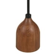 thumbnail image 4 of Pemberly Row Contemporary Round Marble Top Side Table in Black and Brown, 4 of 6