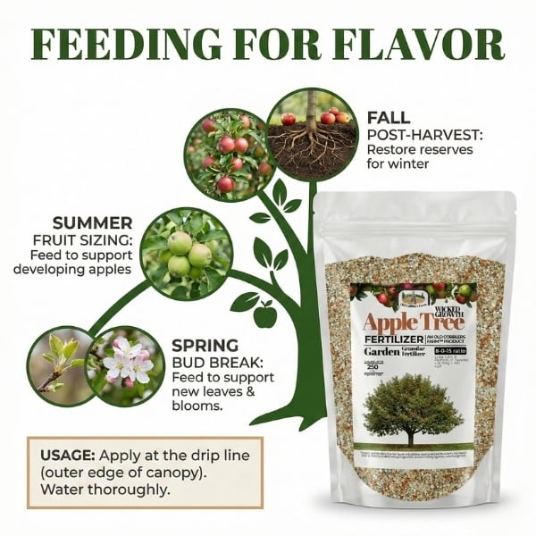 Old Cobblers Farm™ Wicked Growth Apple Tree Fertilizer - Boost Fruit Yield & Tree Health, Enhanced with Nutrients for Lush Growth – For All Apple Varieties (5 lbs | 10 lbs | 15 lbs | 20 lbs) (20 lb)