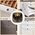 thumbnail image 6 of 4 Pcs Cabinet Handle Drawer Pulls Halloween Black Cat Knobs with Screws Square Furniture Office Cabinet Knob Decoration, 6 of 7