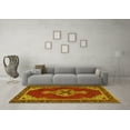 thumbnail image 3 of Ahgly Company Indoor Round Persian Yellow Traditional Area Rugs, 7' Round, 3 of 4