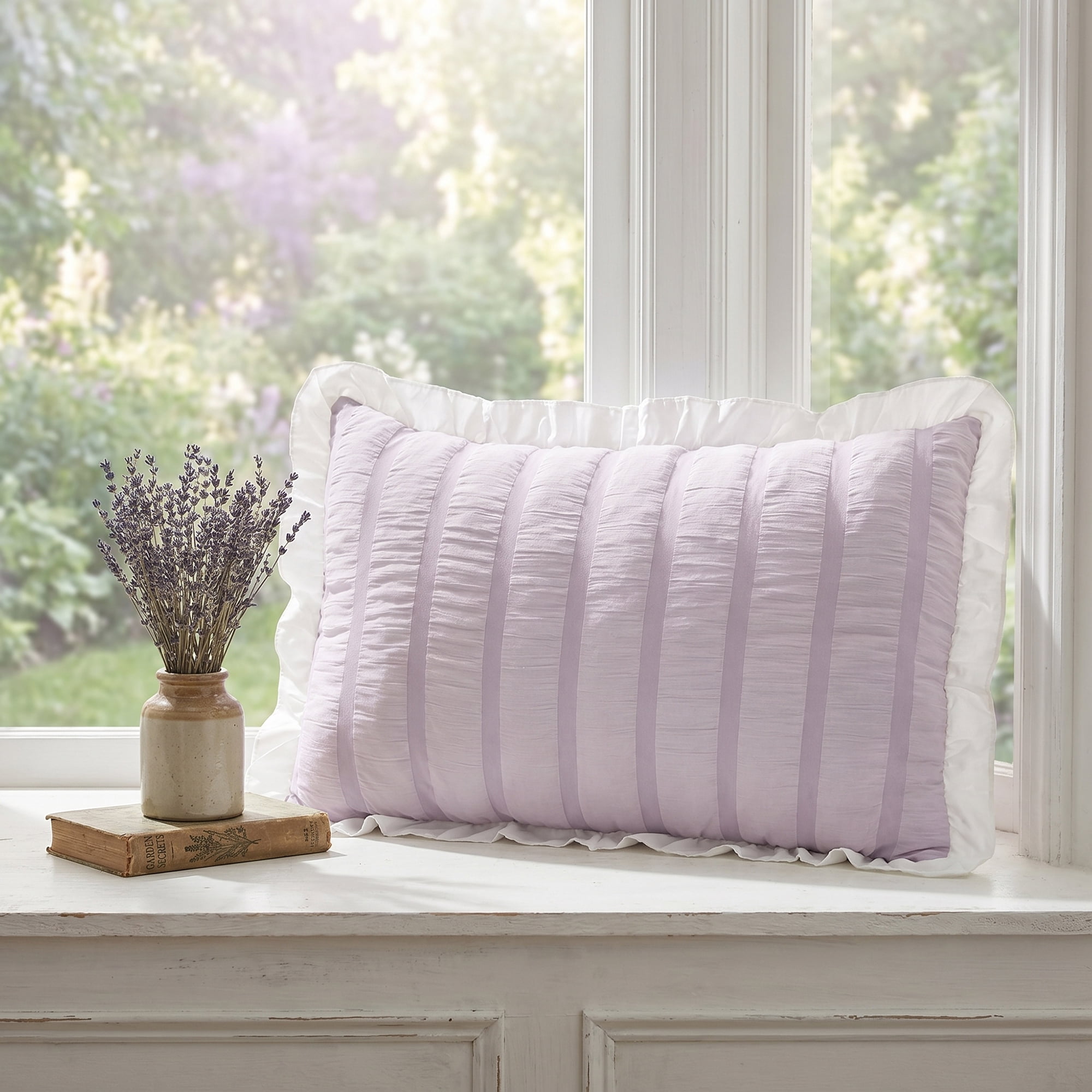 Unique Bargains 2Pcs Polyester Envelope Closure Wrinkle Resistant Pillowcase Queen Purple