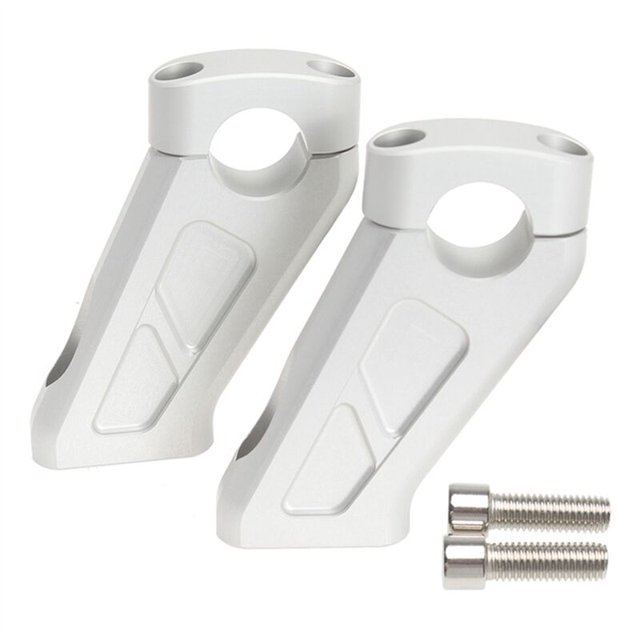Kit elevador de manillar de motocicleta, abrazadera para R1200GS Adventure 2008-2013 (plata)