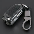 thumbnail image 2 of 3 Buttons Carbon Fiber Car Key Cover Chain Remote Flip Fob For Audi (A1-A8 Q3 Q5 S4 R8) Accessories, 2 of 12