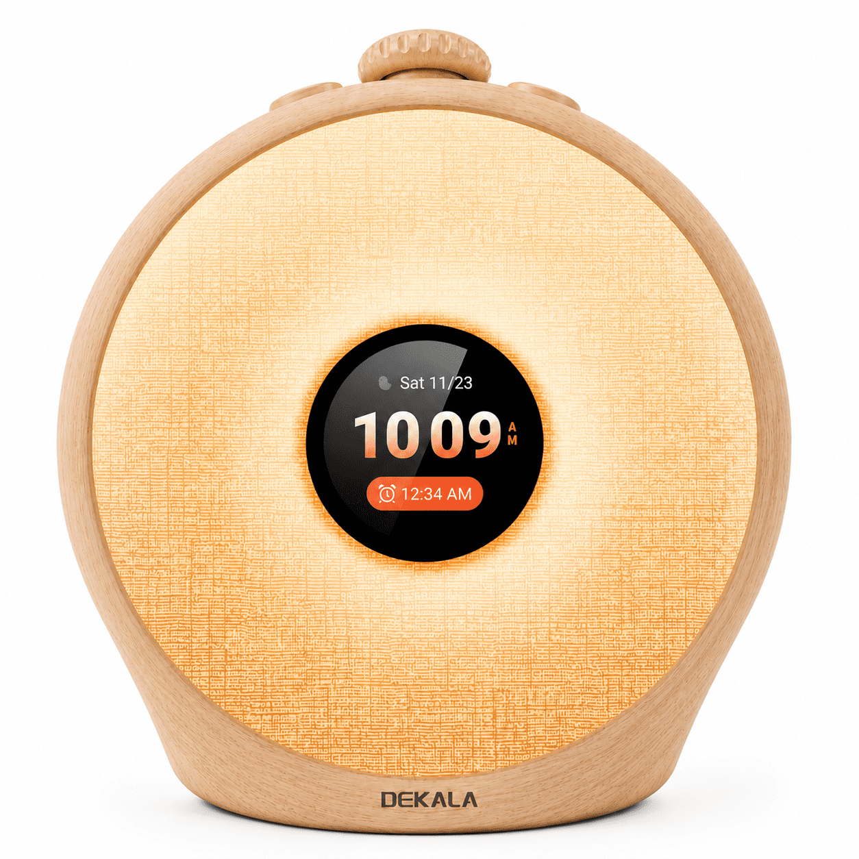 Sunrise Alarm Clock with Sunset Sound Machine, Pulse Wake 95 d B, Breathing Light, 10 Non Looping