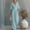 B Light Blue, variant on LEKODE One Piece Jumpsuit Cotton Linen Jumpsuits for Women Summer Wide Leg Jumpsuit Ruched Rompers Deep V Neck Jumpsuit Comfy Rompers for Women Casual Outfits for Women A Black L