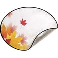 thumbnail image 5 of Coolnut Fall Music Score Christmas Tree Mats Waterproof Tree Skirt, Autumn Leaves Landscape Xmas Tree Stand Tray Mat Floor Protector Pad for Holiday Party Decoration, 28.3", 5 of 6