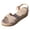 Beige, variant on Espadrilles Wedge Sandals for Women Slingback Buckles Strap Walking Sandal Arch Support Dress Work Shoes for Summer Black Size 7