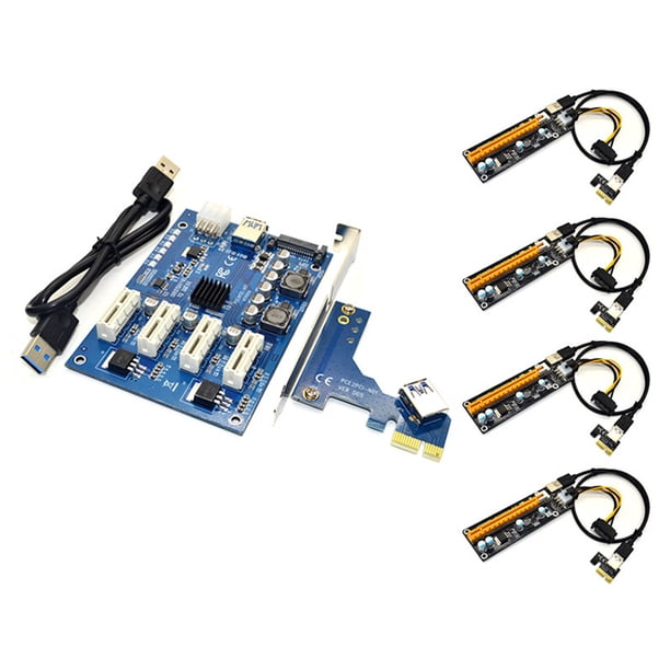 PCI-E Hingga PCI Express X1 Slot Kartu Riser Port PCIE 1X Adaptor Slot