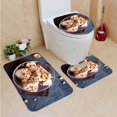 thumbnail image 1 of ABPHQTO helado Juego de alfombras de baño de 3 piezas Alfombra de baño Alfombra de contorno y tapa de inodoro ABPHQTO Cont-CHAPPLE-12565, 1 of 2