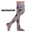 thumbnail image 3 of Aocisk Elegant Silk Spotted Over Knee Stockings with Cow Print Design As shown One Size, 3 of 9
