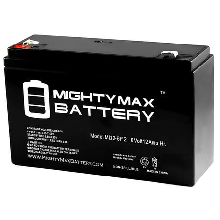 6V 12AH F2 Battery Replaces Best Ride On Cars Thunder 6V